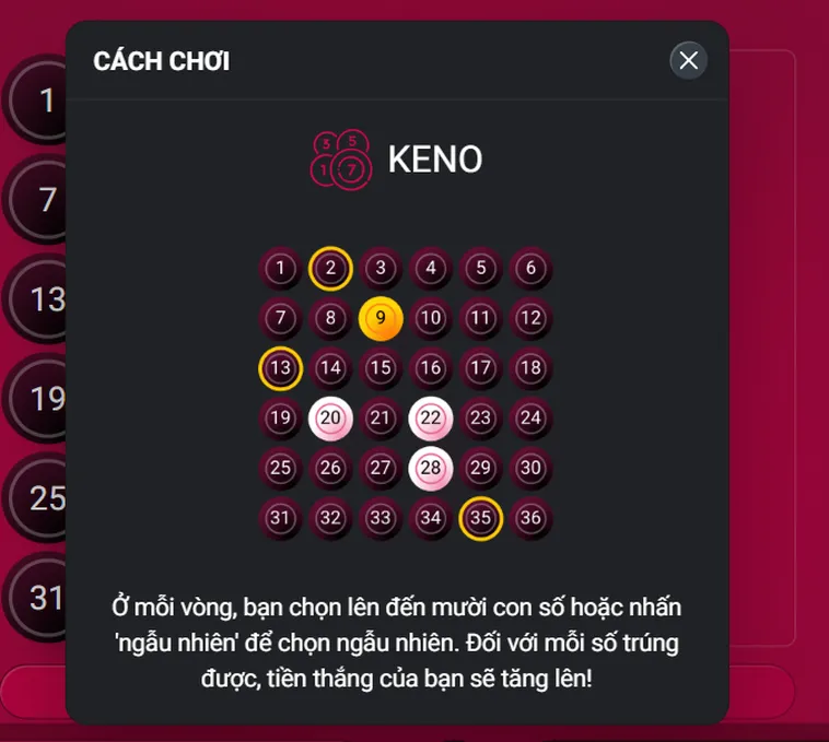 Chinh Phục Jackpot Cực Đỉnh Cùng Keno X Tại Gem88 Cực Phê