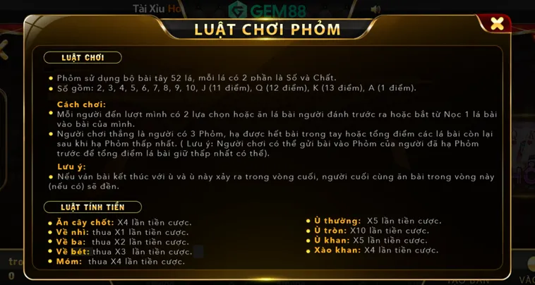 Khám Phá Nghệ Thuật Đánh Phỏm Tại Gem88 Để Ăn Tiền Cực Đã