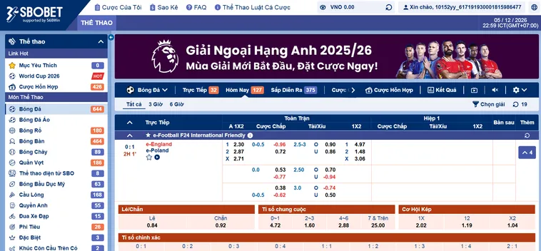 Chinh Phục Đỉnh Cao Cá Cược Cùng SBO Sports Tại Gem88 Uy Tín