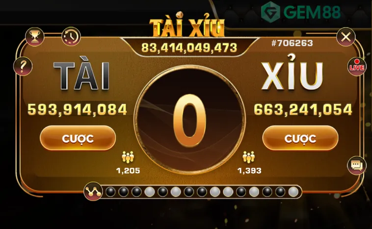 Chinh Phục Đỉnh Cao Cùng Tài Xỉu Live Tại Gem88 Trực Tuyến