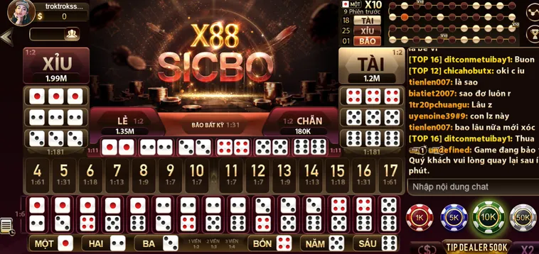 Chinh Phục Những Viên Xúc Xắc Cùng Sicbo X88 Tại Gem88